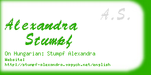 alexandra stumpf business card